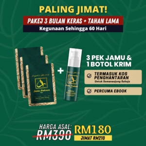 Combo 3 Jamu + 1 Krim (RM180)